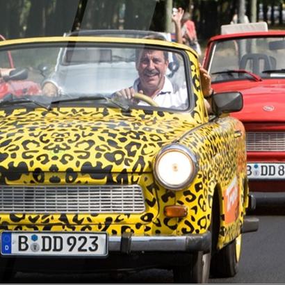 Fun trabant tour in Berlin streets